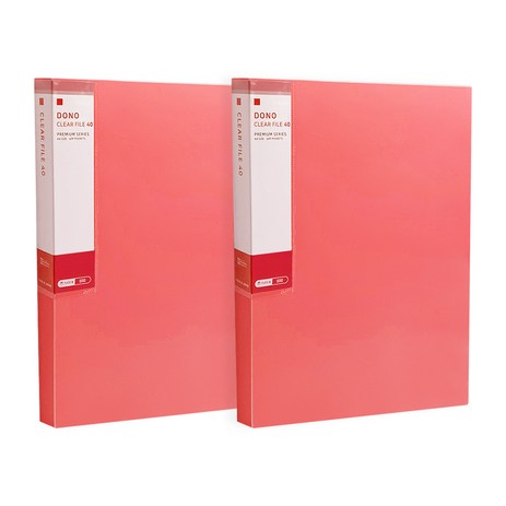 투코비 도노 클리어화일 A4 40매, 핑크, 2개-추천-상품