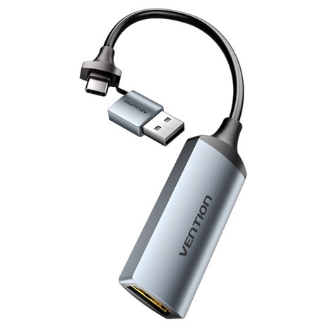 벤션 2 in 1 USB C타입 HDMI 캡쳐보드 그레이, ACWHA-추천-상품