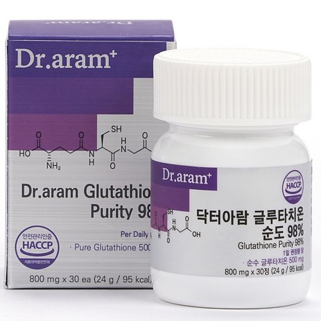 닥터아람 글루타치온 순도 98% 24g, 1개, 30정-추천-상품