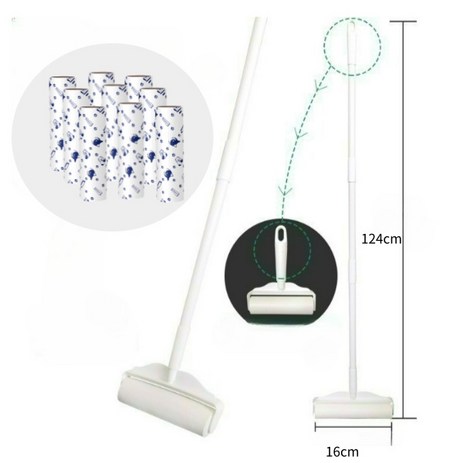 홈앤모아 돌돌이 3단 사선커팅 테이프클리너 16CM (3단돌돌이 밀대 커버 리필10개), 10개-추천-상품