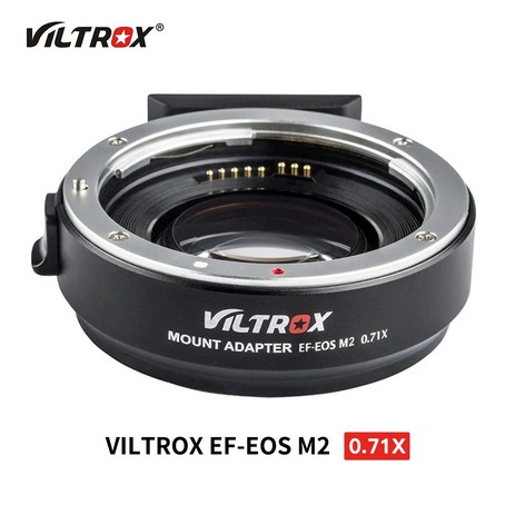 VILTROX EF-EOS M2 렌즈 어댑터 0.71x 배 속도 부스터 - EOS EF-M 미러리스 카메라 M50 AF 자동 초점 감속기, 1개-추천-상품