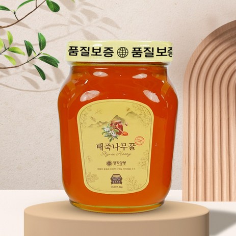 정직양봉 순수 천연벌꿀 숙성 때죽나무꿀 1.2kg, 1개-추천-상품