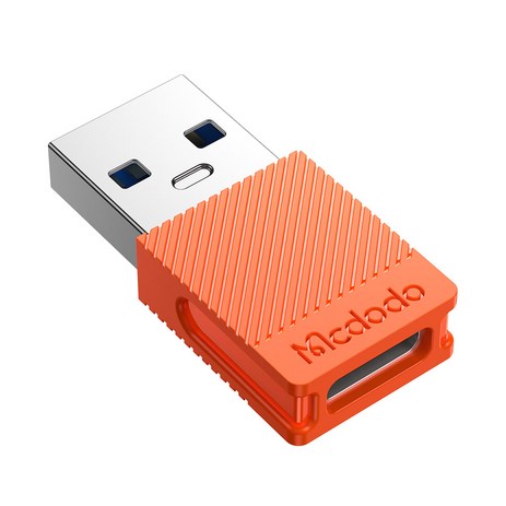 맥도도 C타입 to USB-A OTG 젠더 (USB 2.0 / 3.0 / 3A / 5A 지원), 오렌지 (C타입 3A to USB-A 3.0), 1개-추천-상품