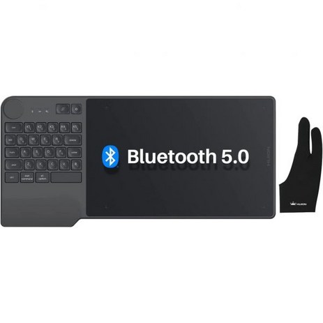 무선 드로잉 태블릿 HUION Inspiroy Keydial KD200 키보드 다이얼이 포함된 Bluetooth 그래픽 5개의 맞춤형 키 배터리가 없는 펜 8.9x5.6 아트 Wi-추천-상품