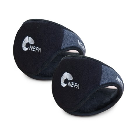 네파 Safety 듀오 방한 귀마개, 블랙&그레이 혼합, 2개-추천-상품