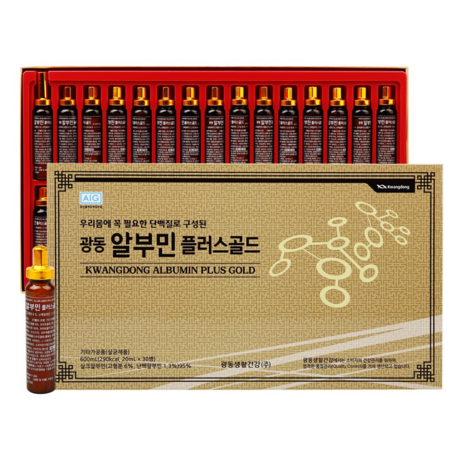 광동 알부민 플러스 골드 마시는 알부민 광동 영양제, 30개, 20ml-추천-상품