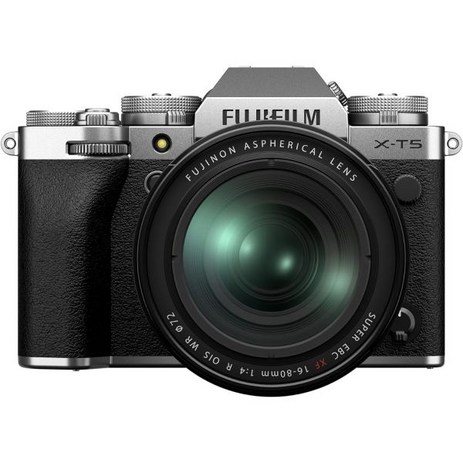 Fujifilm 후지필름 X-T5 미러리스 디지털카메라 XF16-80mm 렌즈키트 - 실, Silver_w/ XF16-80mm Lens-추천-상품