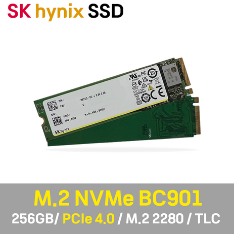 SK 하이닉스 BC901 M.2 NVMe SSD 256GB 2242 (벌크), BC901 256GB 2280-추천-상품