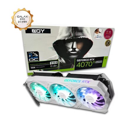 갤럭시 갤럭시 BOY 지포스 RTX 4070 Ti SUPER EX GAMER WHITE OC D6X 16GB-추천-상품