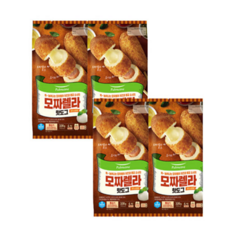 풀무원 풀무원 치즈와 소시지 모짜렐라 핫도그, 320g, 4개-추천-상품