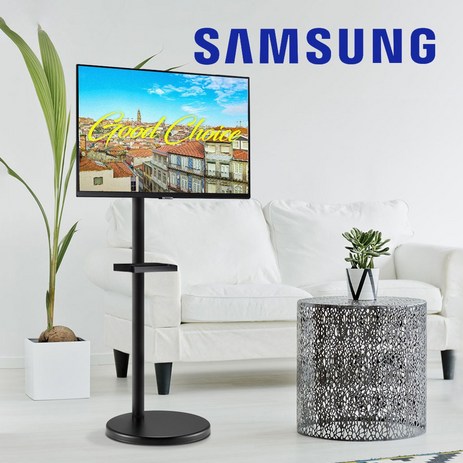 삼성전자 32인치 스마트 IPTV M5 S32CM500E 블랙 소형 TV 모니터 + 무빙 이동식 스탠드 2in1 피벗 스탠드 삼탠바이미 삼텐바이미 패키지, 모니터(블랙)+스탠드(블랙)-추천-상품