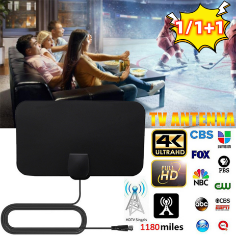 4K 고화질 디지털 텔레비전 안테나 tv 위성안테나 수신기, 1+1세트-추천-상품