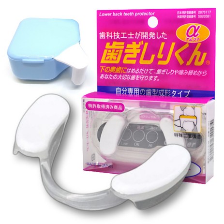 일본특허 메디커넥트 하기시리쿤 이갈이 방지 마우스피스+세정컵, 1개-추천-상품