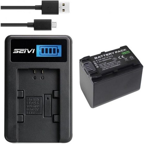 BnvxR 맨투맨 Battery Pack + Charger for Sony FDR-AX40 FDR-AX43 FDR-AX43A FDR-AX45 Handycam Camcord-추천-상품