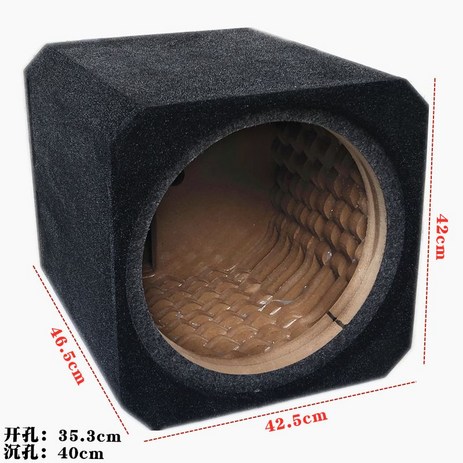 스피커통 우드 오디오 우퍼 8인치 10인치 12인치 캐비닛 빈상자 나무 우드 박스, 플란넬 15인치-추천-상품