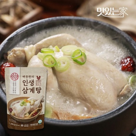 [백종원] 인생삼계탕 / 1200g 3팩 1.2kg 3개, 없음-추천-상품