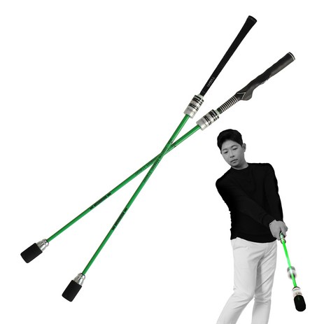 투딘골프 비거리 300M 박래성프로의 인터벌 마그네틱 트레이너 골프 스윙연습기, 1개, 롱타입(910mm), 일반그립-추천-상품