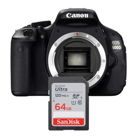 캐논 EOS 600D DSLR 카메라 메모리카드 샌디스크 울트라SD 64GB-추천-상품