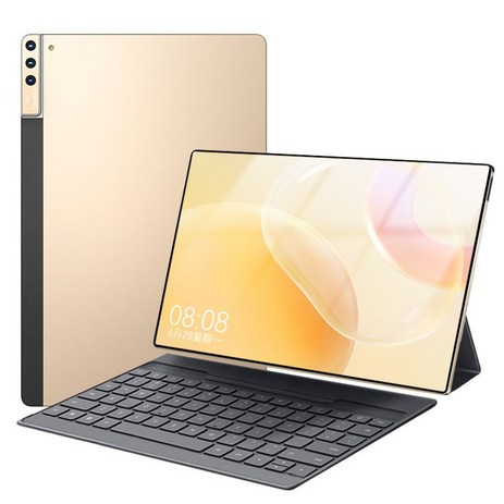 YIYAGI Tab 멀티미디어 태블릿PC 신형 한글 내장 Netflix 시스템/10.1인치/WIFI 블루투스/4GB+64GB+키보드 추가 포함 P50, 골드(키보드 포함)-추천-상품