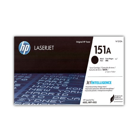 HP 정품 W1510A NO.151A 표준 LaserJet Pro 4003dn 4003dw LaserJet Pro 4103fdn 4103fdw, 1개-추천-상품