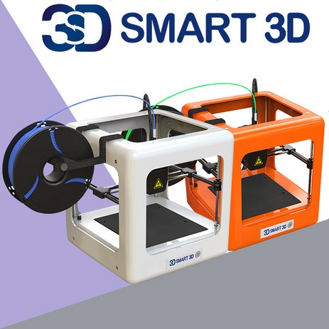 [한국 공식 정품] SMART3D MINI 3D프린터 가정용 교육용 입문자용, 01. 화이트-추천-상품