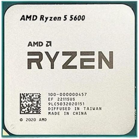 뉴 AMD 라이젠 55600 R5 5600 3.5 GHz 6코어 12스레드 CPU 프로세서 7NML332M 1000000927 소켓 AM4 그래픽 칩-추천-상품