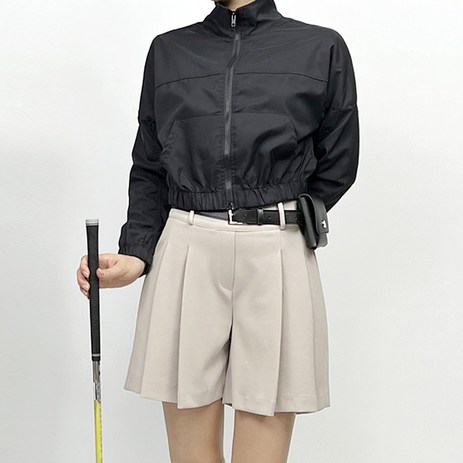 여성 골프 매직 밴딩 큐롯 팬츠 뱃살 쏙 주름 치마바지 빅사이즈 반바지 골프웨어 바지 (55-88)-추천-상품
