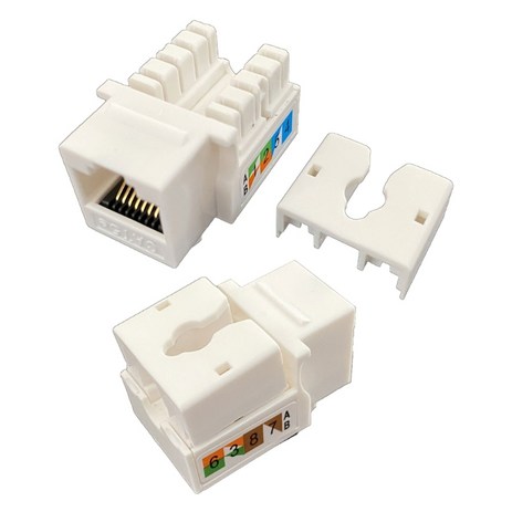 2PCS CAT5E 네트워크 모듈 RJ45 커넥터 정보 소켓 CAT5E 키스톤 잭 표준, 2개-추천-상품