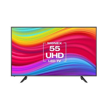 모넥스 M553683UT 55인치 4K UHD TV 고화질 중소기업 가성비 HDR 티비 거실, 스탠드형, 139cm/55인치, 고객직접설치-추천-상품