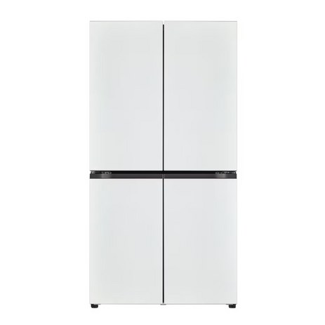 [색상선택형] LG전자 디오스 오브제컬렉션 4도어 냉장고 메탈 870L 방문설치, 화이트(상), 화이트(하), T873MWW012-추천-상품