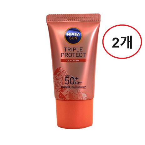 니베아 선 페이스 오일 컨트롤 선 베이스 SPF50+ PA +++, 2개, 40ml-추천-상품