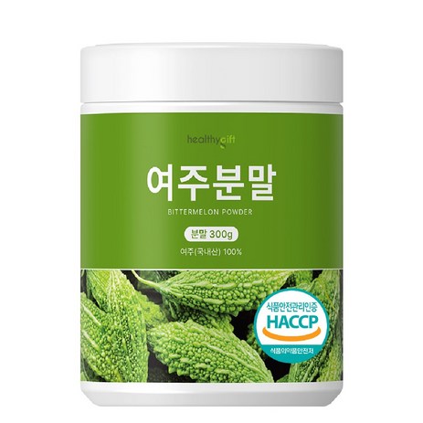 여주 분말 국내산 100 % 식약처 HACCP 인증 추출 가루 국산 여주분말 대용량, 1개, 300g-추천-상품