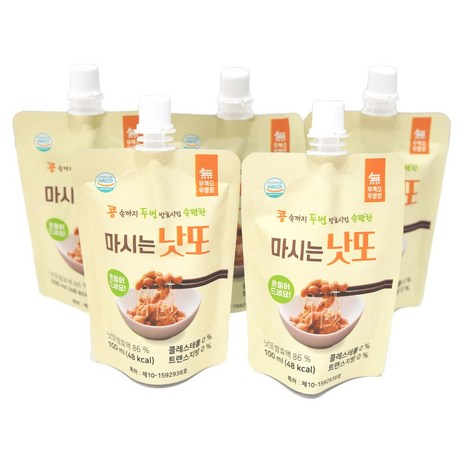 초록당 국산콩으로 만든 마시는 낫또(발효두유), 60개, 100ml-추천-상품