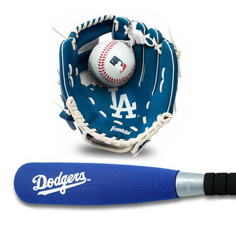 프랭클린 MLB 어린이 야구세트 (글러브1+폼배트1+폼볼) LA다저스, 단품-추천-상품