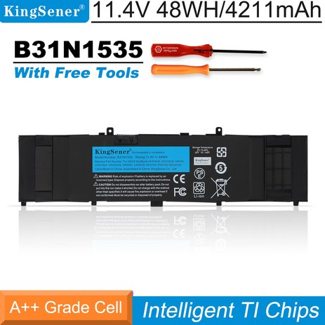 KingSener B31N1535 Laptop Battery For ASUS ZenBook UX310 UX310UA UX310UQ UX410 UX410U UX410UA-추천-상품