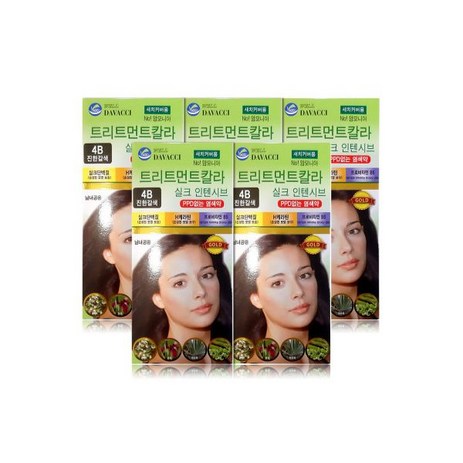 다바찌 트리트먼트칼라 염색약 4B 진한갈색 x 5개-추천-상품