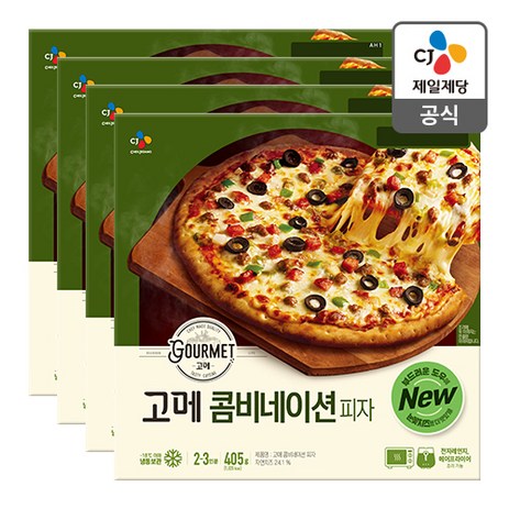 고메 클래식 콤비네이션 피자 405G, 4개-추천-상품