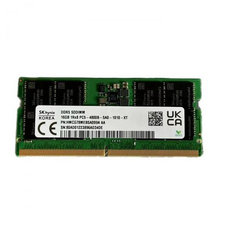 SK 하이닉스 DDR5 SODIMM 노트북 메모리 Itx RAM 미니 호스트 8GB 16GB 32GB1Rx16 PC5-4800 5600 - S, 01 8GB 4800, 01 8GB 4800-추천-상품