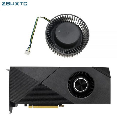 ASUS TURBO RTX 2060 2070 2080 2060 2070 슈퍼 2080TI 용 그래픽 카드 선풍기 FD7525H12D 12V 1.20A 4, 한개옵션0-추천-상품