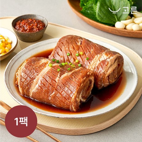 [고른] 칼집 멍석말이 돼지왕구이 750g ( 2인분), 1개-추천-상품