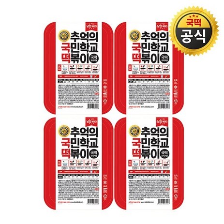 추억의 국민학교 떡볶이(오리지널) 600g(2인분)x4개, 600g, 4개-추천-상품