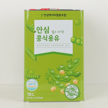 맛소풍 안심 콩식용유 18L 맑고 고소한 대두유 업소용 콩기름, 1개-추천-상품