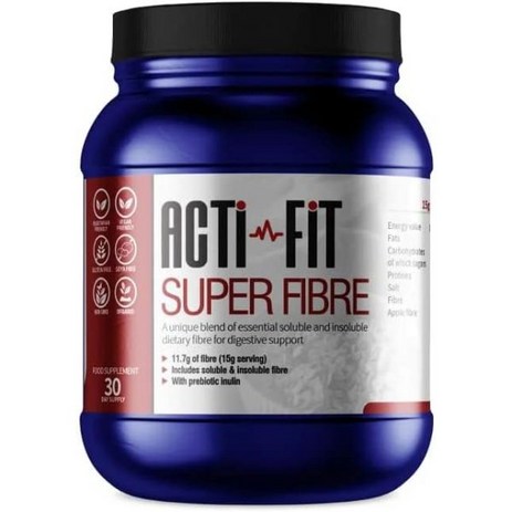 Acti Fit Super 섬유질 용해성 불용성 사과 맛 섬유의 공급원 오가닉 비건 30일 공급-추천-상품