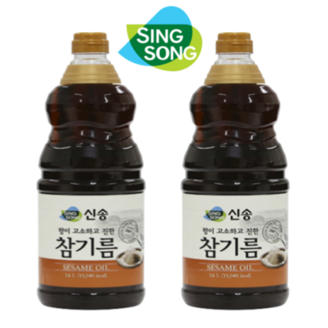 신송참기름 1.6L HACCP인증 100%참깨분, 4개-추천-상품