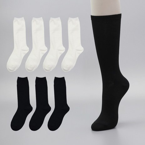 싹스윕-여성-베이직-하이롱-22cm-장목-양말-8켤레-추천-상품