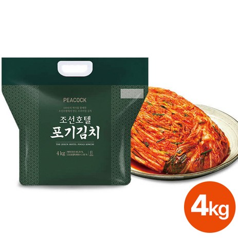 peacock 조선호텔 포기김치 냉장, 4kg, 2개-추천-상품