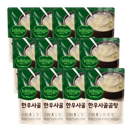 비비고 한우사골곰탕, 500g, 12개-추천-상품