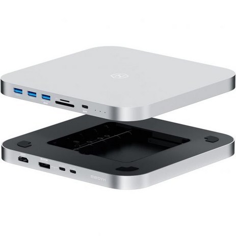 USB-C 허브 하드 드라이브 인클로저 Hagibis Type-C 도킹 스테이션 및 Mac Mini M1용 스탠드 SATA USB 3.0 SD/TF 카드 리더기 2.0 포, MC25PRO HD, 1개-추천-상품