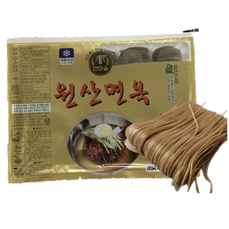 [면마을] 원산면옥골드 냉면사리 1박스 5봉 50인분(1인분당 200g), 2kg, 5개-추천-상품