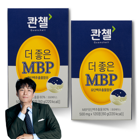 콴첼 더 좋은 MBP 영양제 60g, 120정, 2개-추천-상품